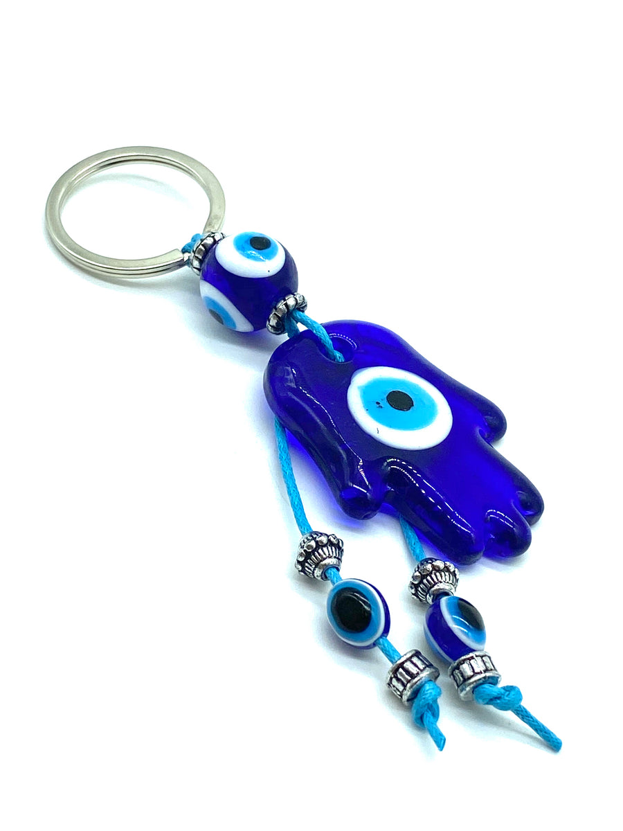 Square Evil Eye Key Chain - Evil Eye Mall – LuckyEyeUSA