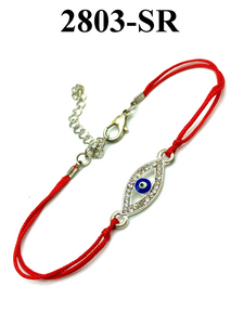 Evil Eye with Crystals and  Adjustable LuckyEye Bracelet #2803