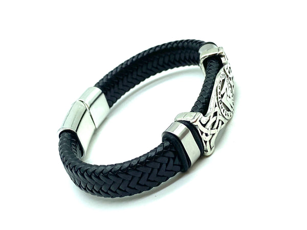 Celtic Jewelry Leather Bracelet #IR-150BR