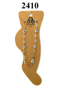 Evil Eye Butter Fly Anklets  #2410