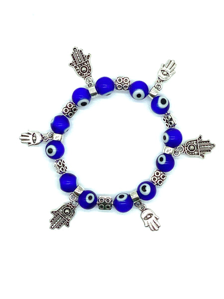 Evil Eye Hamsa Charm Bracelet #2306